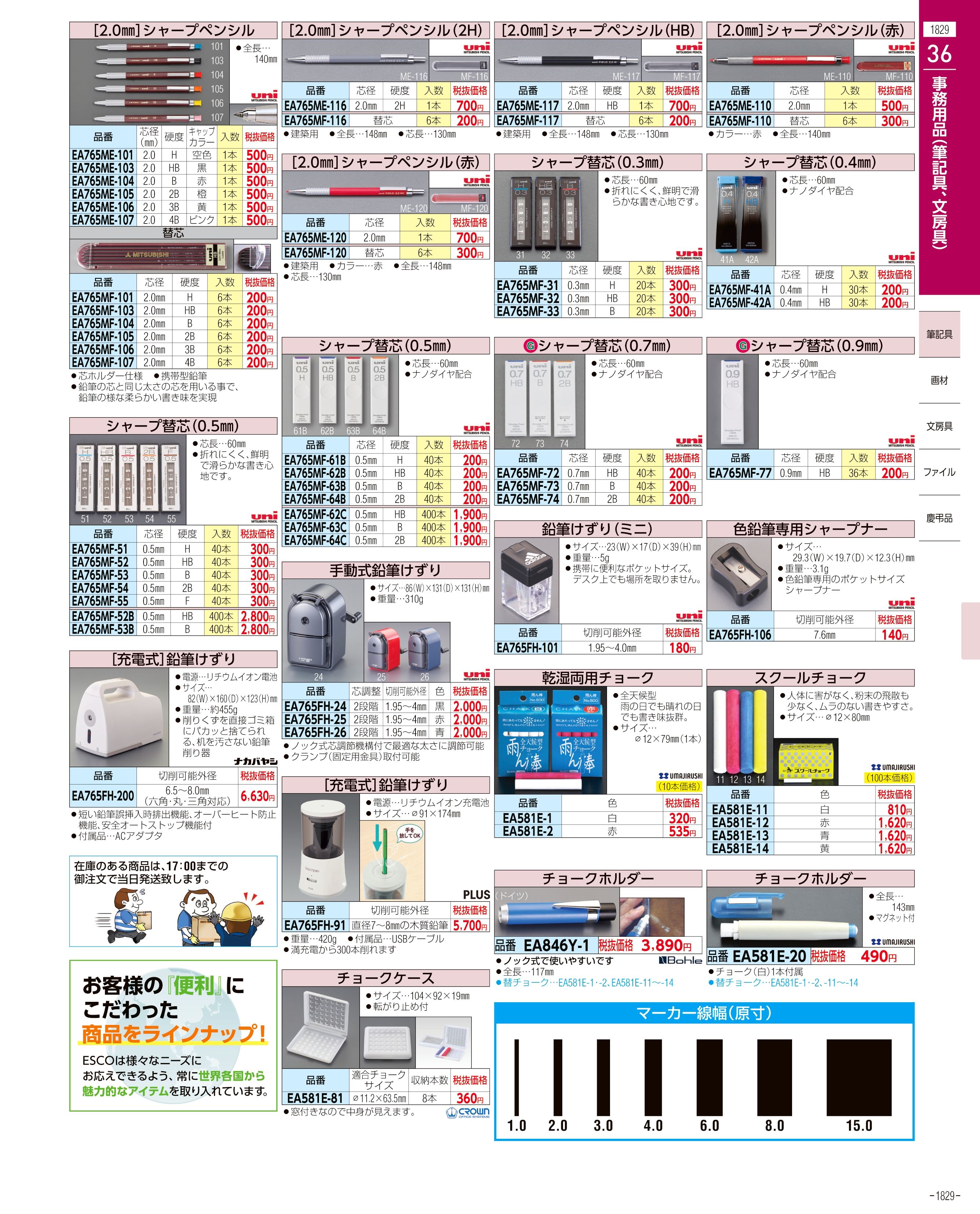 エスコ便利カタログ表紙