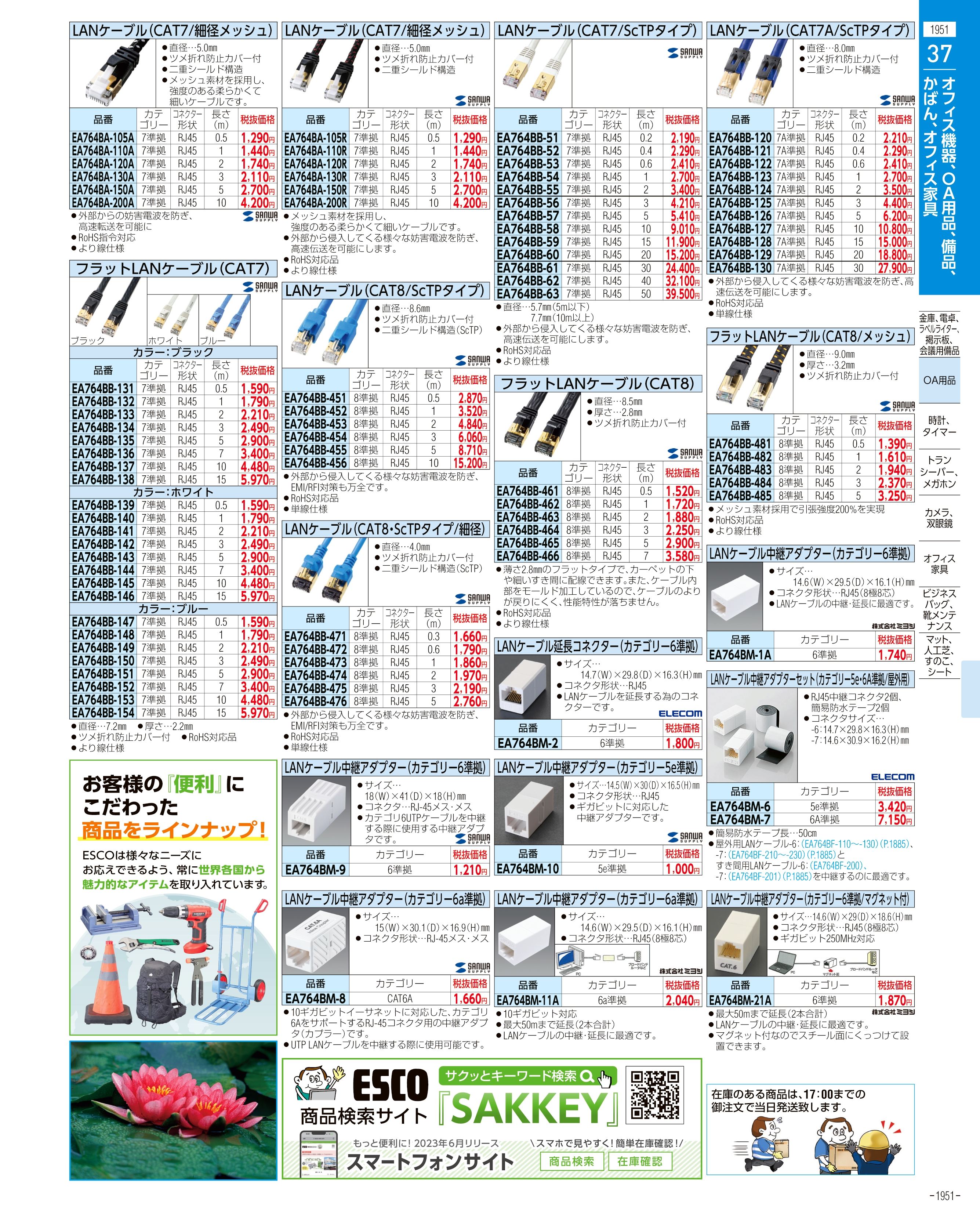 エスコ便利カタログ表紙