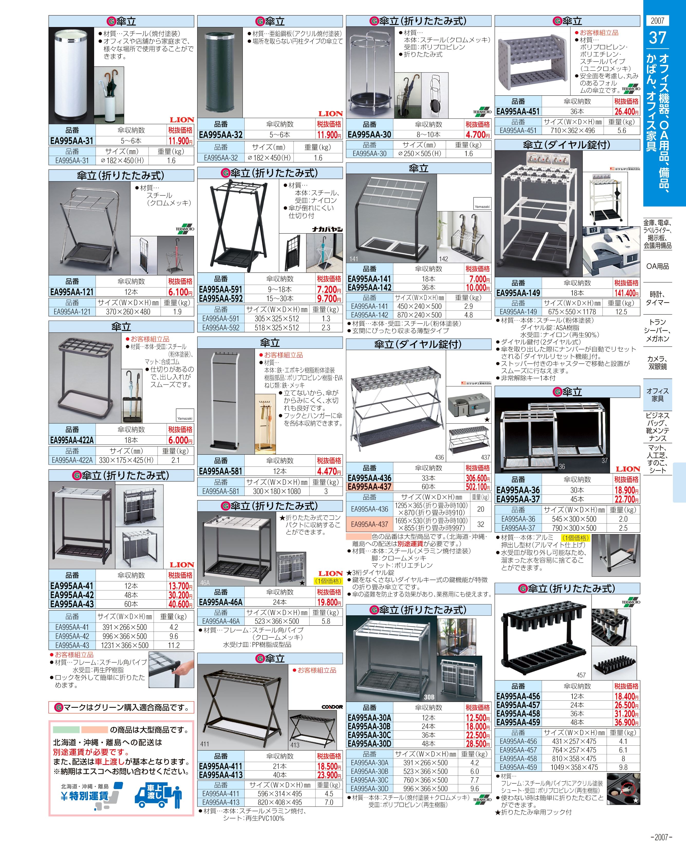 エスコ便利カタログ2007ページ