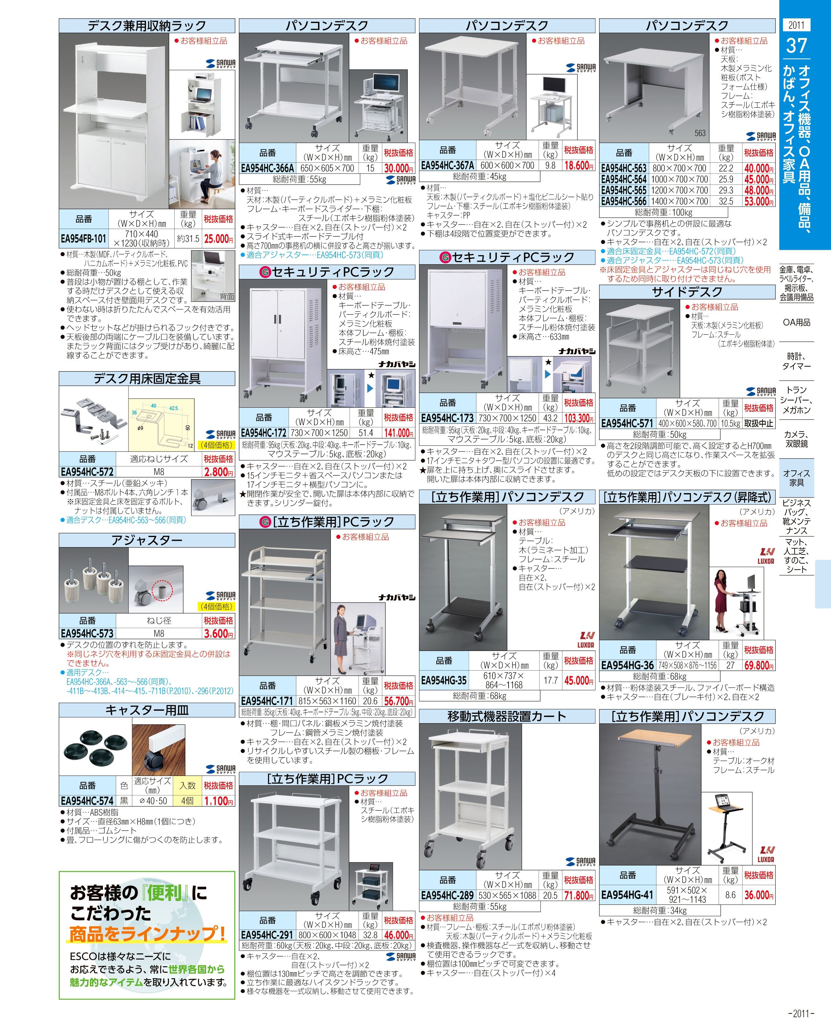 EA954EA-134｜600x109x450mm デスクパーテーションのページ -