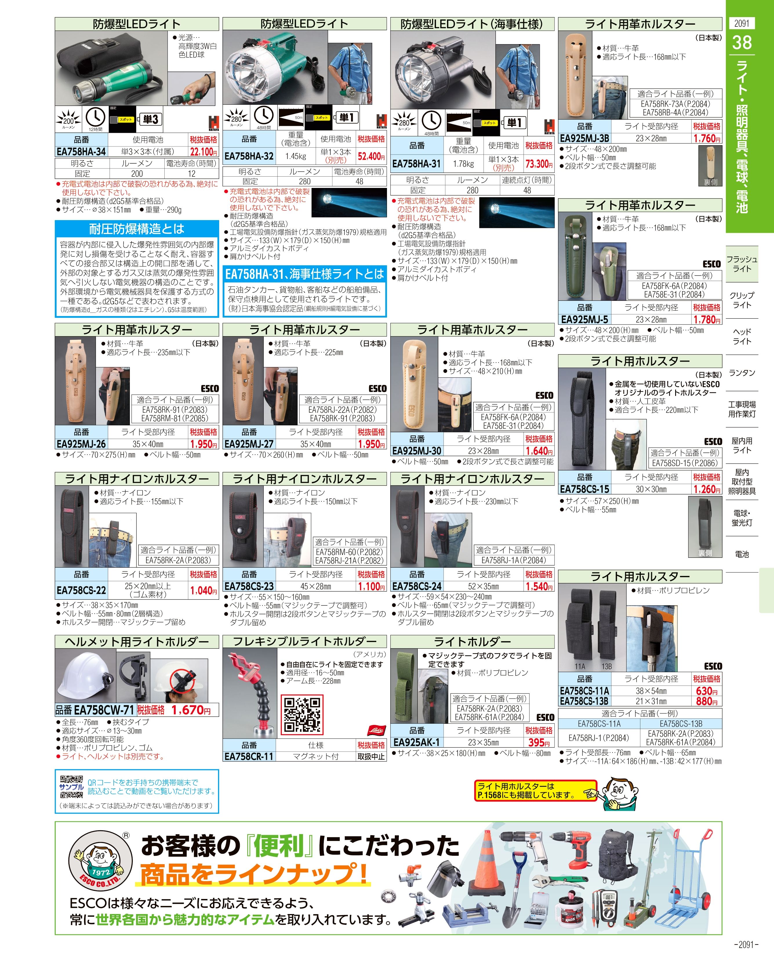 エスコ便利カタログ2091ページ