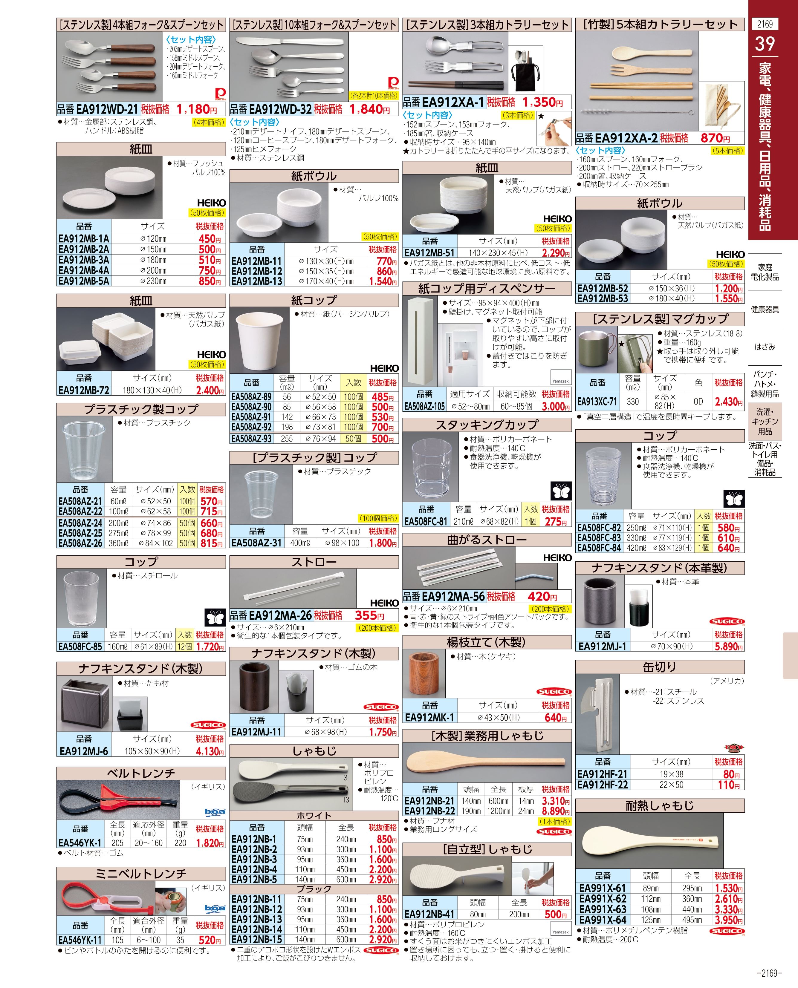 エスコ便利カタログ2169ページ