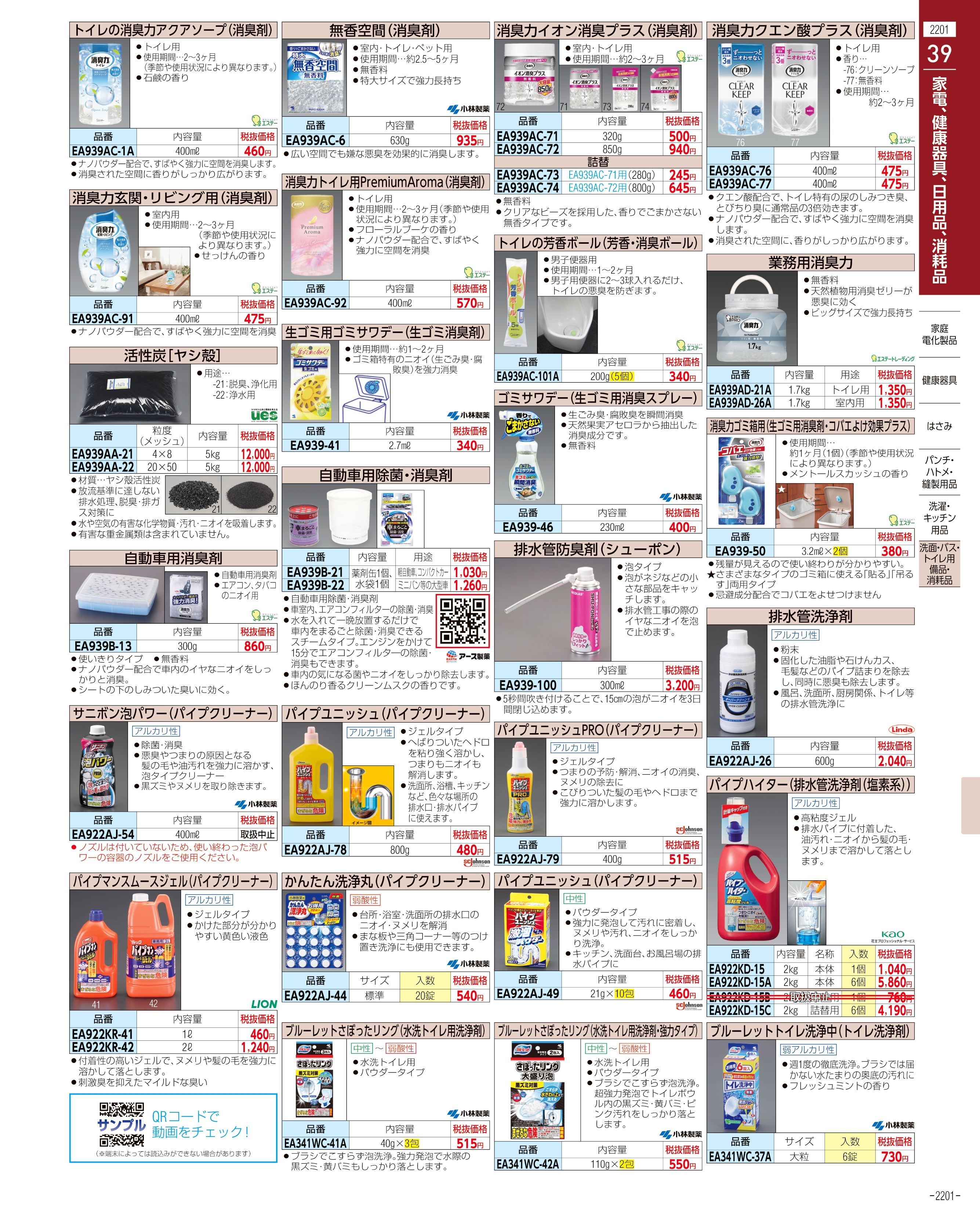 エスコ便利カタログ2201ページ