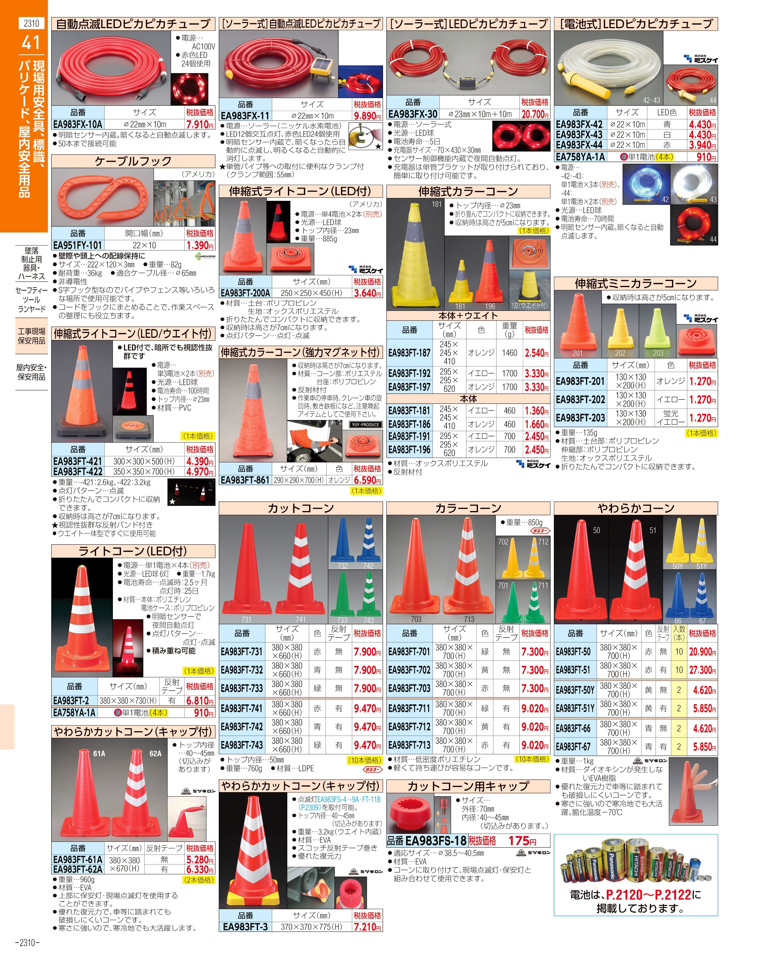 エスコ便利カタログ2310ページ