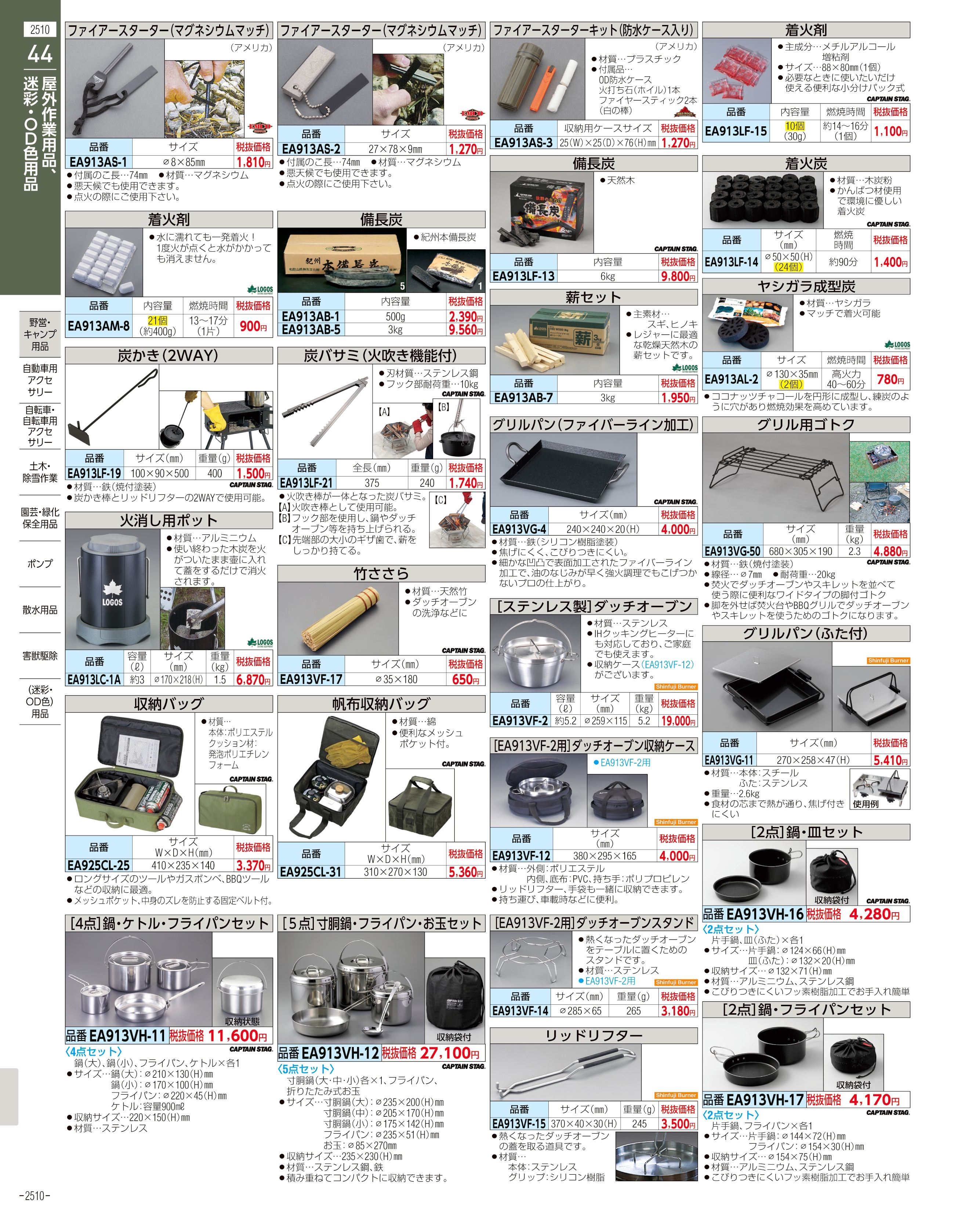 エスコ便利カタログ2510ページ