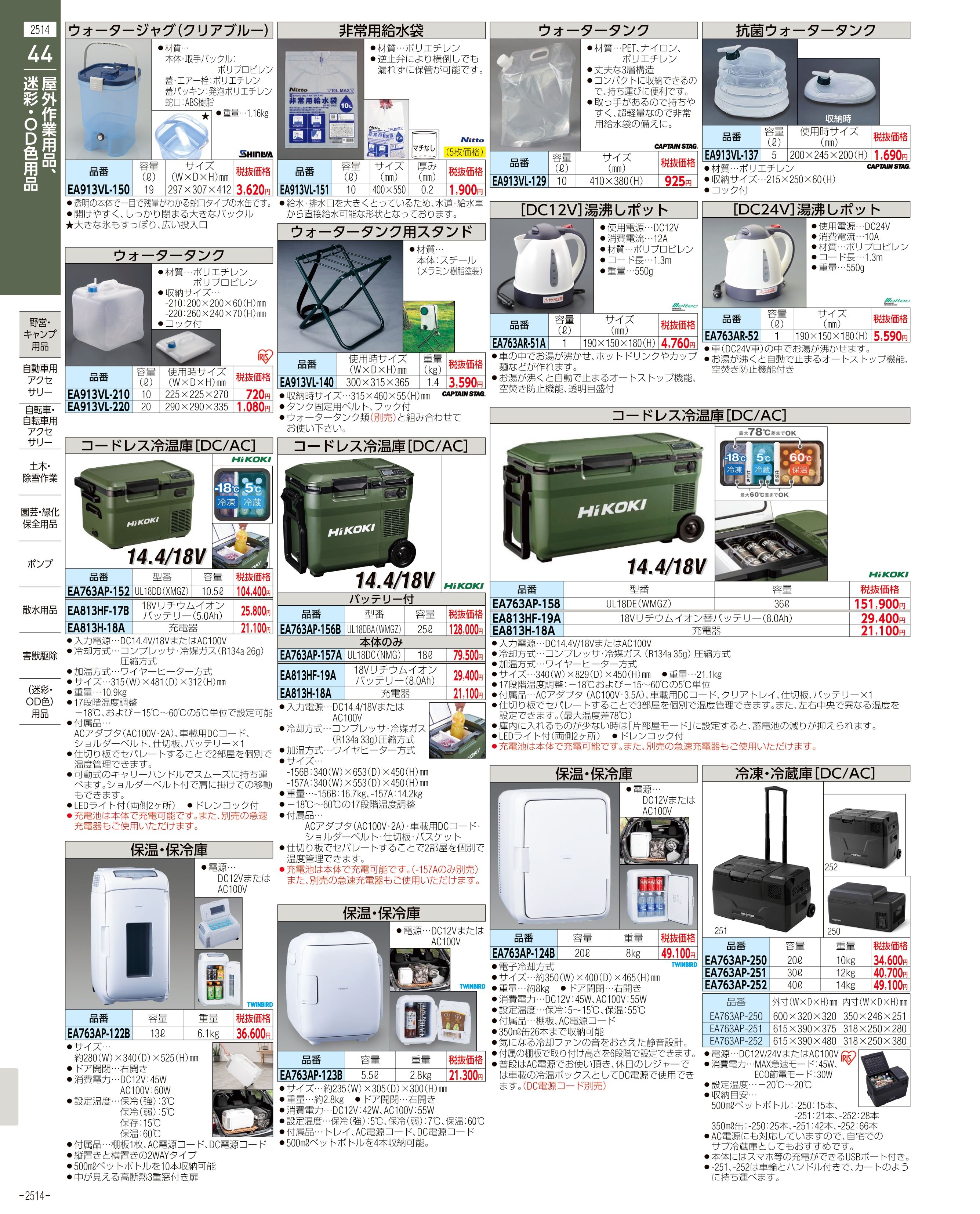 エスコ便利カタログ2514ページ