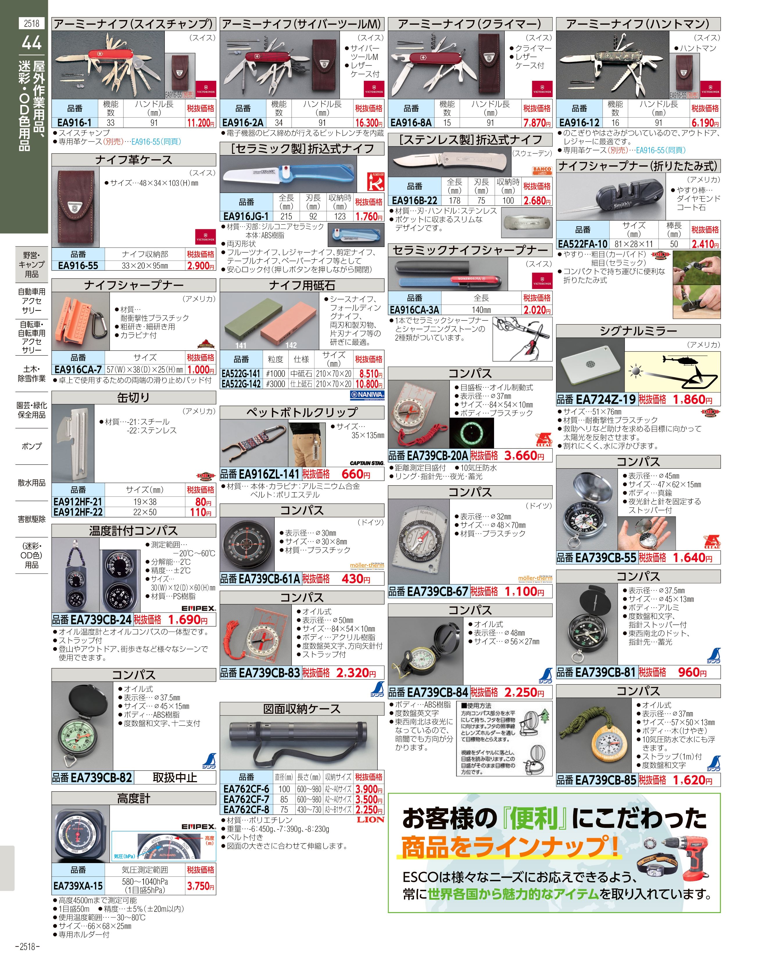 エスコ便利カタログ2518ページ