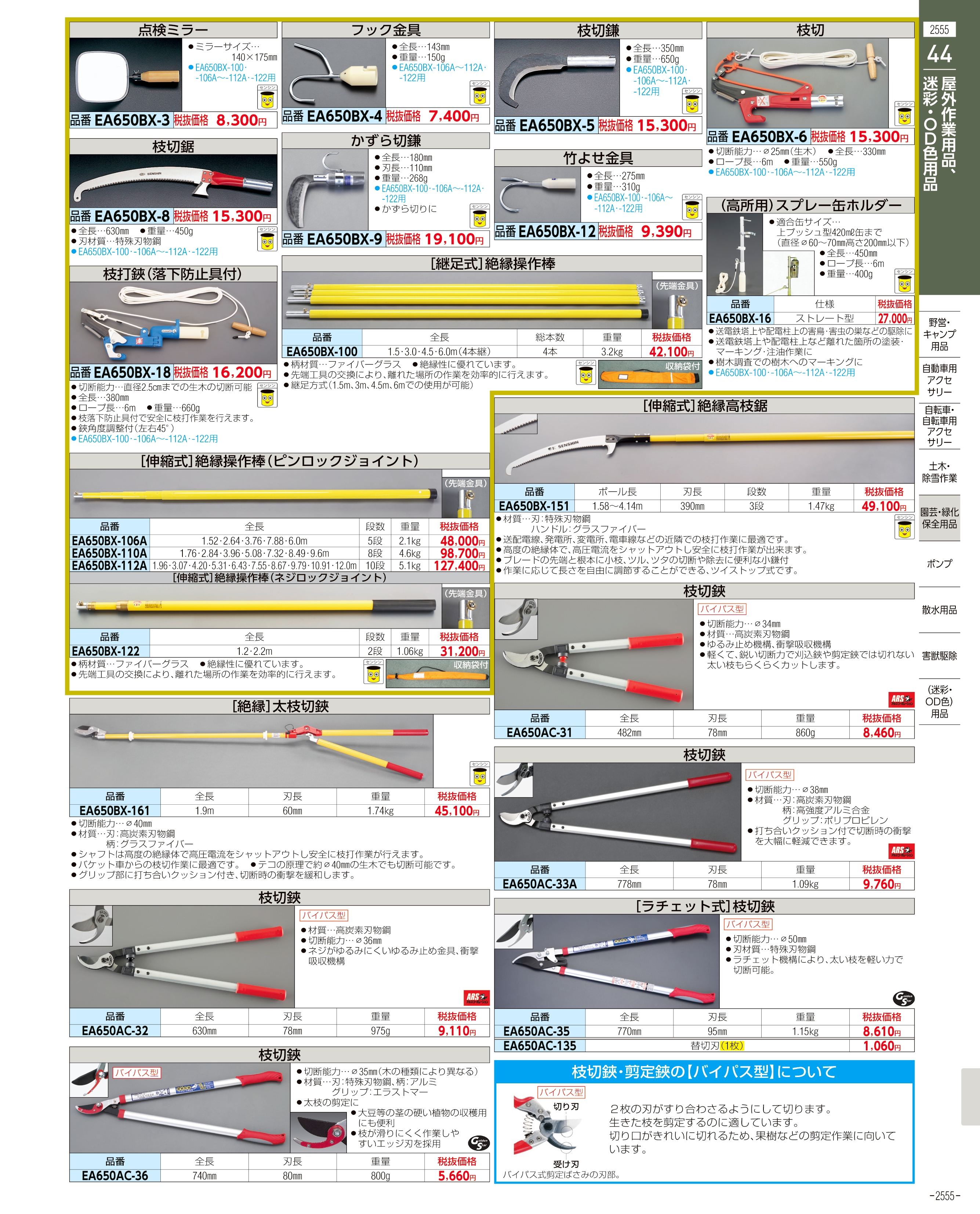 エスコ便利カタログ2555ページ