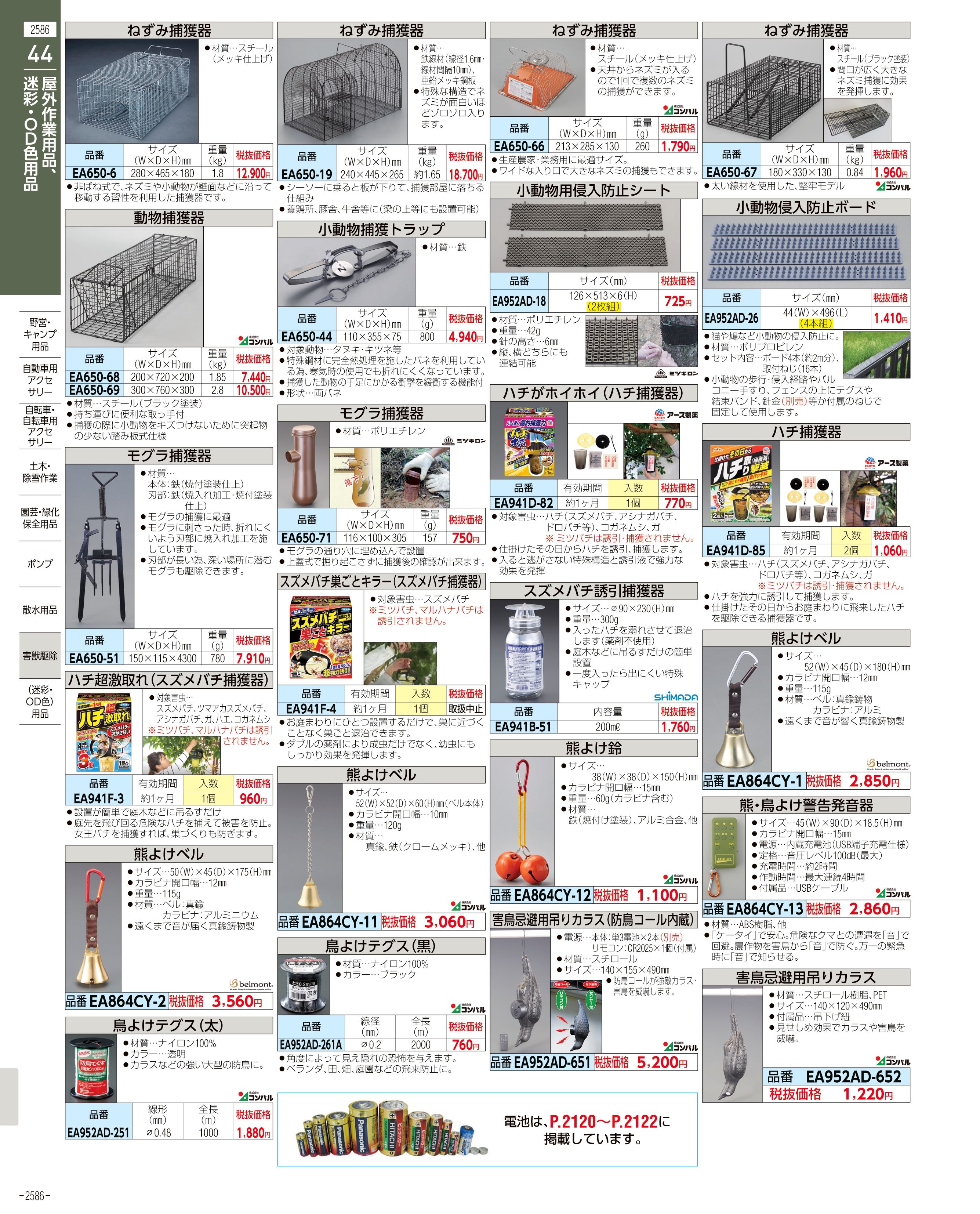 エスコ便利カタログ2586ページ