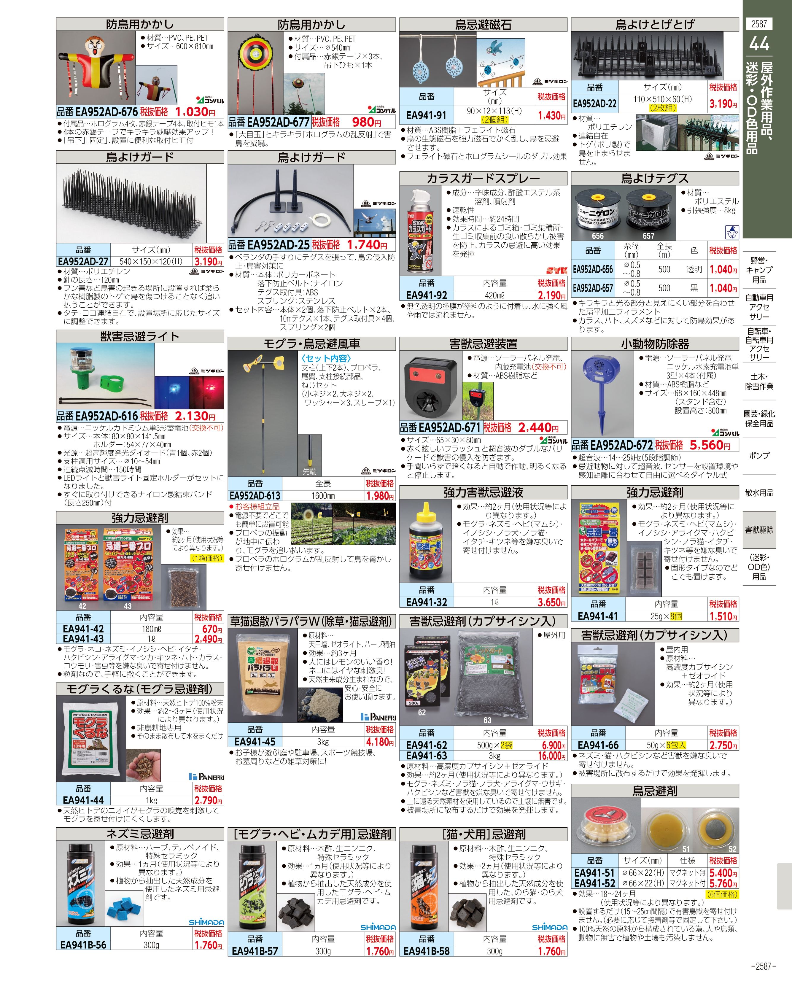 エスコ便利カタログ2587ページ