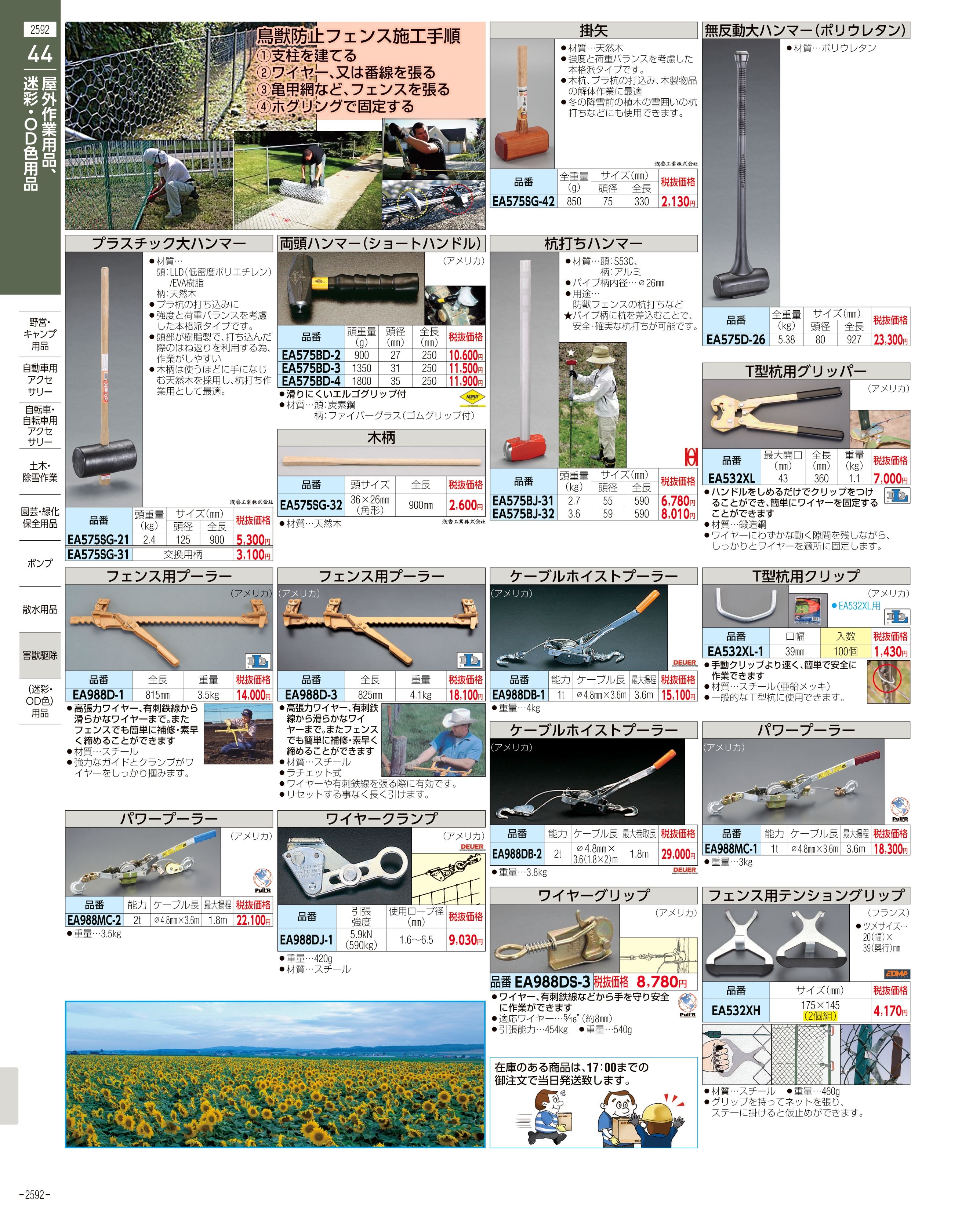 エスコ便利カタログ2592ページ