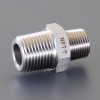 R3/8"xNPT1/2" 異径六角ﾆｯﾌﾟﾙ(ｽﾃﾝﾚｽ製)