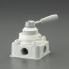 Rc1/2" 手動切替バルブ(4方向)