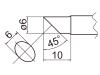 φ6.0mm 交換用こて先 (EA304AP用)
