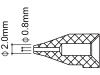 φ0.8/φ2.0mm 交換ノズル(EA323MB-1,2用)