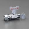 R1/2" xG1/2" 逆止弁付ﾎﾞｰﾙﾊﾞﾙﾌﾞ(片ﾅｯﾄ付)