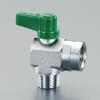 R 1/4"xR 1/4" ミニボールバルブ(ｱﾝｸﾞﾙ型)