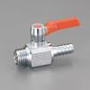 R 1/2"x12.7mm ボールバルブ(ｽﾃﾑ式･ﾐﾆﾁｭｱ)