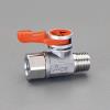 Rc1/4"xR 1/4" ミニボールバルブ(ｽﾃﾝﾚｽ製)