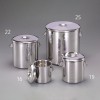 φ220/ 8L 取手付ポット(ﾒﾓﾘ付/ｽﾃﾝﾚｽ製)