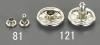 12.5mm 両面大ｶｼﾒﾋﾟﾝ (ｽﾁｰﾙﾆｯｹﾙﾒｯｷ/100組)