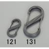 52x24mm Ｓカンスナップフック(黒)
