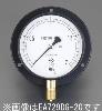 G 3/8"/ 75mm/0-2.0MPa つば付圧力計