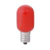 AC100V/0.5W/E12 LEDナツメ電球(赤)
