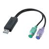 USB-PS/2ｺﾝﾊﾞｰﾀ-(2ﾎﾟｰﾄ）