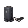 AC100V/14Ax2m タップ(12口/USBﾎﾟｰﾄ/ﾀﾜｰ型)