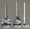 19.0mm/3.2mm軸 軸付ﾌﾞﾗｼ(ｽﾁｰﾙﾜｲﾔｰ/2本入)