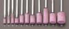 3x10mm/3mm軸 軸付砥石(赤 2本)