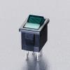 125V/ 9A ２極単投/ﾈｵﾝ球照光ﾛｯｶｰｽｲｯﾁ(緑)