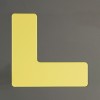Ｌ型 マーカー(滑り止め付/黄/5枚)
