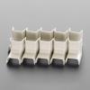28.6x35mm ﾓｰﾙ継手内曲(ﾌﾟﾗｽﾁｯｸ製/灰/10個)