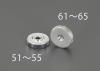 M8x 8mm ローレットナット(ｽﾃﾝﾚｽ製)