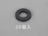 M12/13.0x24x2.5mm 平ﾜｯｼｬｰ(ﾅｲﾛﾝ製/黒/20枚