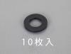 M5/5.3x15x1.2mm 平ﾜｯｼｬｰ(TPR製/黒/10枚)
