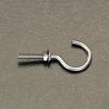 φ2.6 x22mm ﾅｯﾄねじ付フック(ｽﾃﾝﾚｽ/2本)