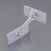 80x30mm 転倒防止可動式金具(ｽﾃﾝﾚｽ製/壁用