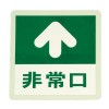 300x300mm [蓄光式]床用誘導標識
