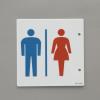 150x150mm ﾄｲﾚ表示板(突き出し型/男女表示)