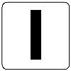 50x 50mm ｱﾙﾌｧﾍﾞｯﾄ表示ｽﾃｯｶｰ[Ｉ](1枚)