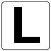 150x150mm ｱﾙﾌｧﾍﾞｯﾄ表示ｽﾃｯｶｰ[Ｌ](1枚)