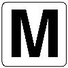 150x150mm ｱﾙﾌｧﾍﾞｯﾄ表示ｽﾃｯｶｰ[Ｍ](1枚)