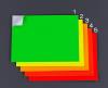 297x210mm 蛍光粘着シート(ｸﾞﾘｰﾝ)