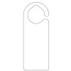 160x60mm[ﾌｯｸ]ﾊﾞﾙﾌﾞ開閉札(無地･白/5枚)