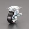 75mm キャスター(自在金具･ﾌﾞﾚｰｷ付･微音)