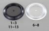 71.5mm キャスター用受け皿(ｽｹﾙﾄﾝ/4個)