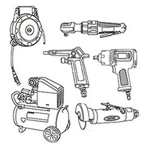 ｴｱｰｺﾝﾌﾟﾚｯｻｰ､ｴｱｰ工具､ｴｱｰﾎｰｽﾘｰﾙ、空圧機器